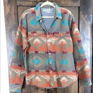 Colorful Geometric Patterned Shirt